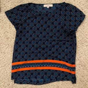 Patterned blouse from Loft